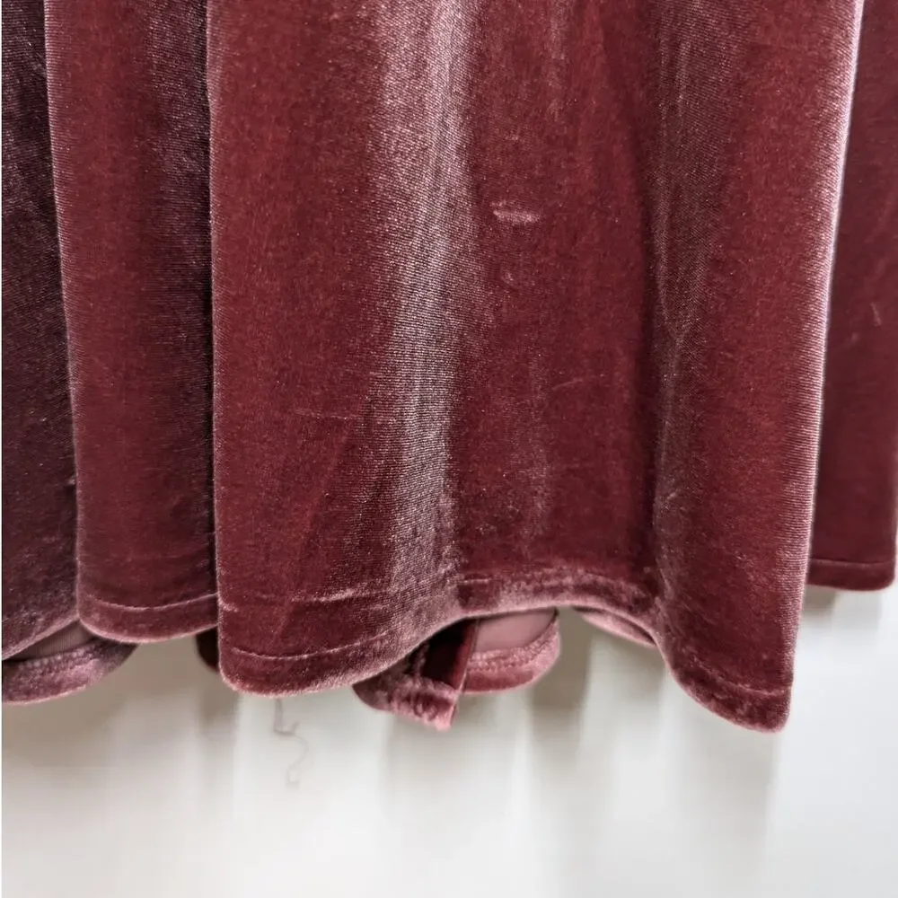 Jenny Yoo Marin Velvet V-Neck Maxi Dress Wrap Gown Size 6 Women's Preowned - Picture 5 of 11